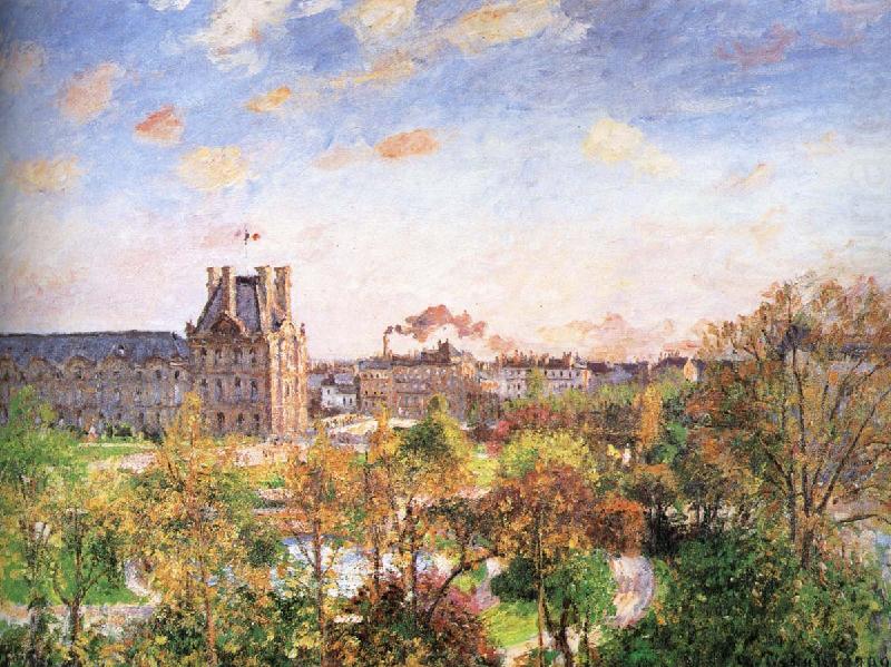 Camille Pissarro Spring garden under the sun oil painting picture